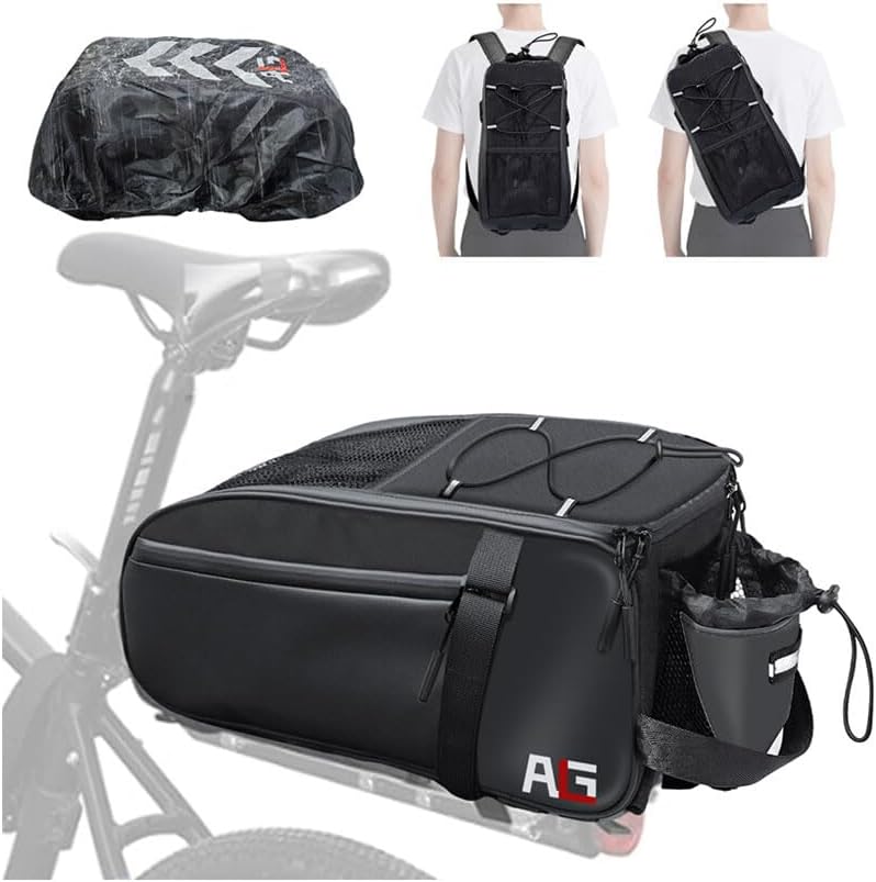 AO LI GEI Bike Rack Bag with Rain Cover