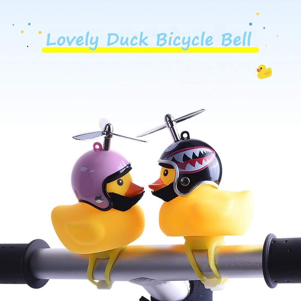 NEKRASH Duck Bike Bell with LED Light