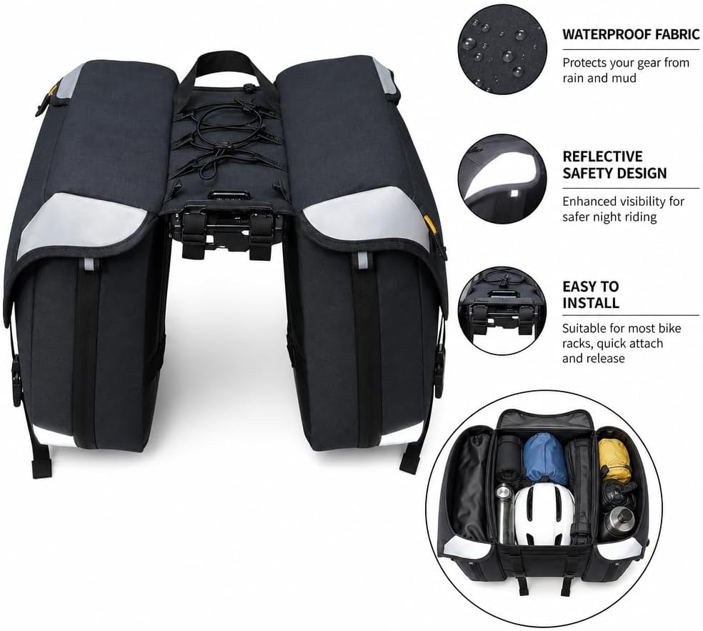 otkllbb Expandable Bike Panniers
