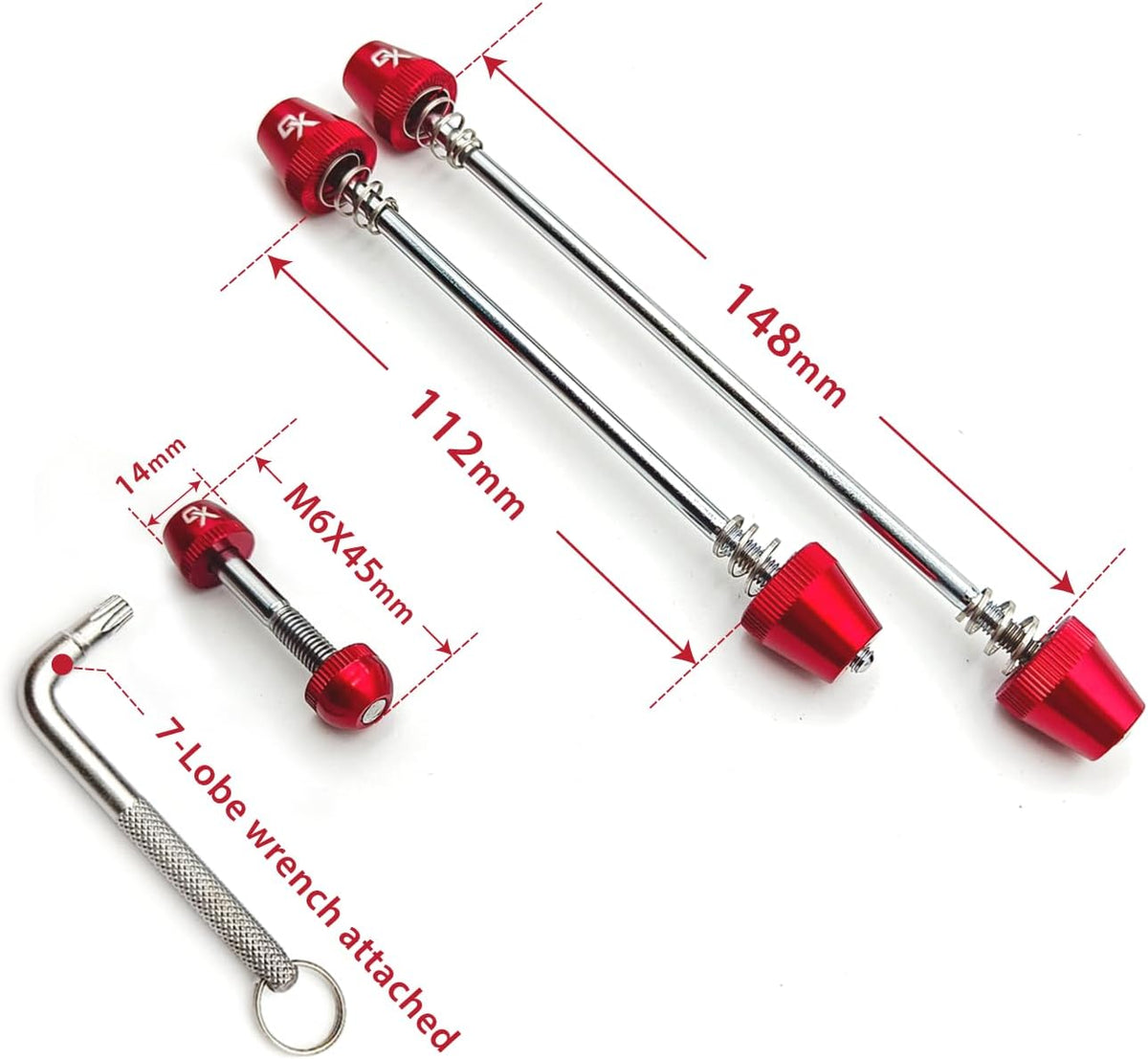 ONIPAX Anti-Theft Bike Locking Skewer