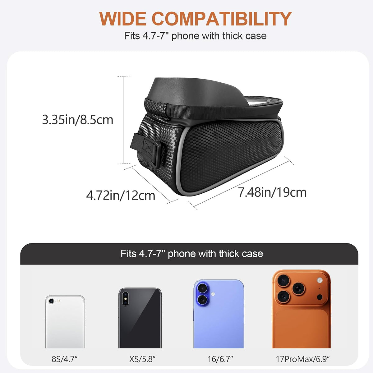 SunHalo Gear Waterproof Bike Handlebar Bag