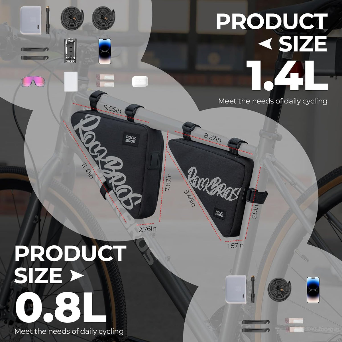 ROCKBROS Bike Frame Bag