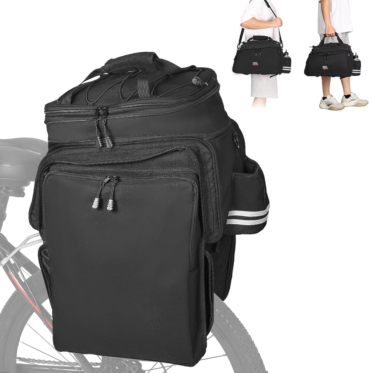 KEMIMOTO Bike Rack Pannier Bag