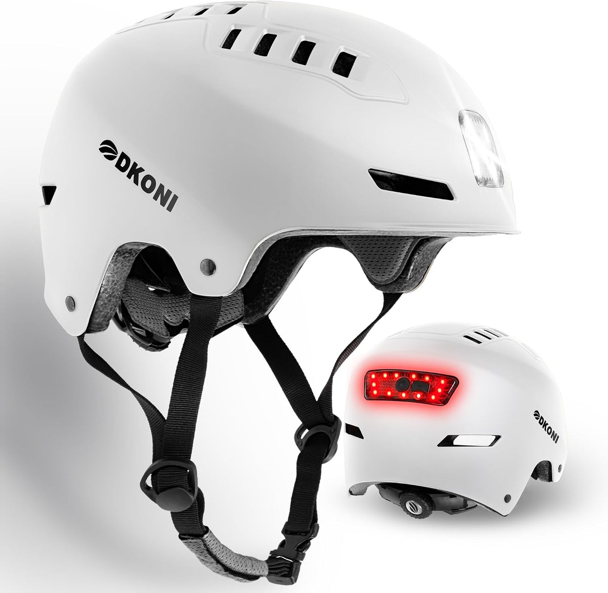 DKONI Bike Helmet with LED Lights