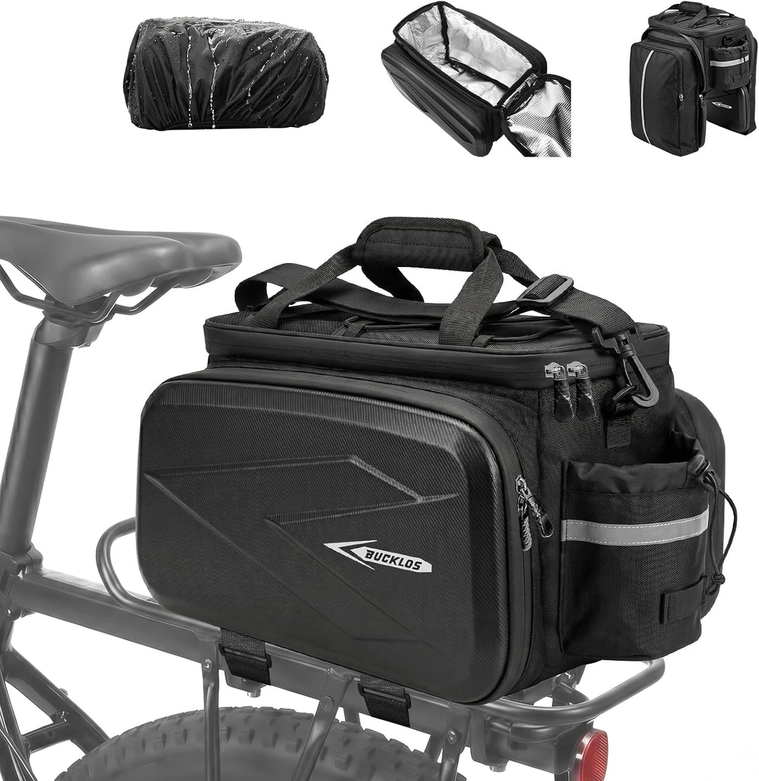BUCKLOS Bike Rack Bag