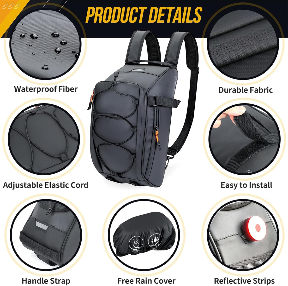 WOTOW Bike Rack Bag