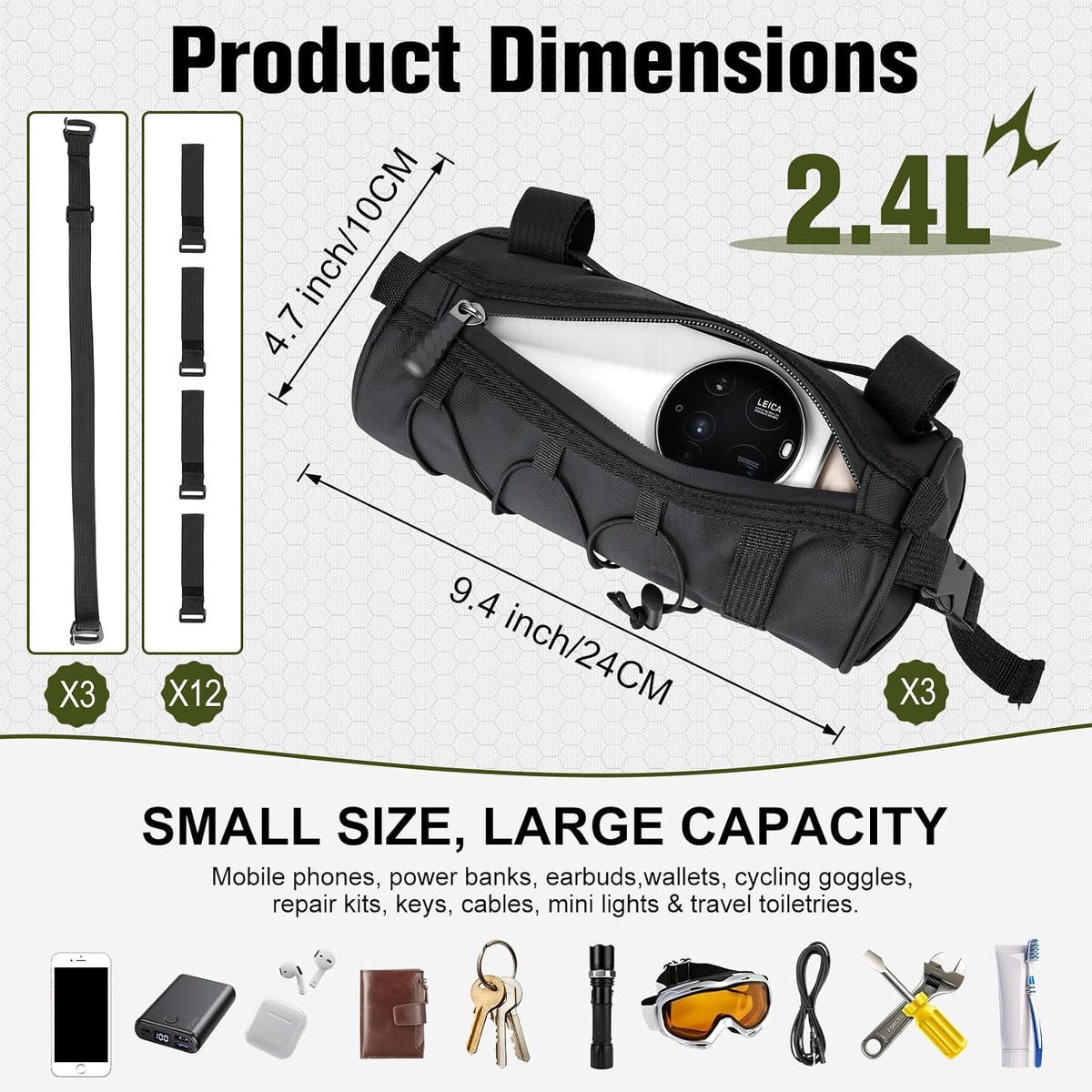 KVEKVE Bicycle Handlebar Bags