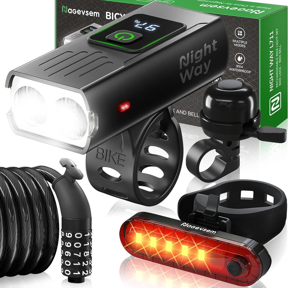 NAGEVSEM Bike Light Set