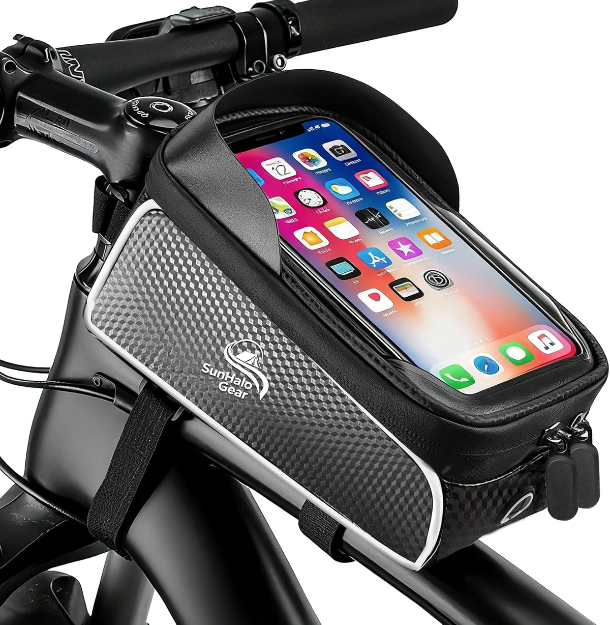 SunHalo Gear Waterproof Bike Handlebar Bag