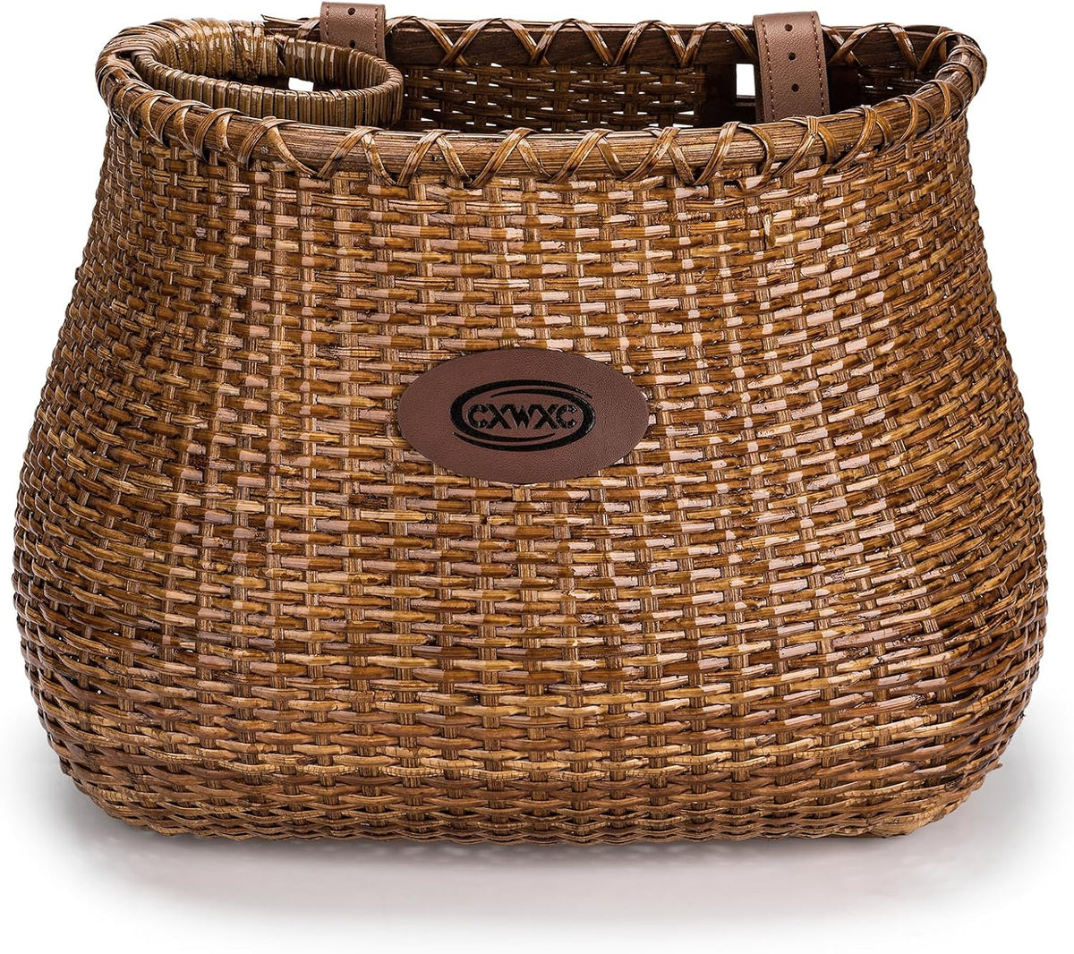 CXWXC Handmade Rattan Bike Basket